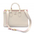 Sac Cabas Grenelle M.M. cuir épi gris