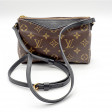 Pochette Pallas toile Monogram et cuir noir