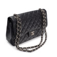 Sac Grand Classique Chanel en cuir Caviar noir