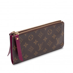 Adèle Monogram Raspberry Long Wallet