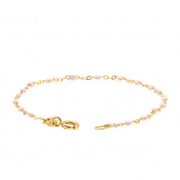 Classic Gigi baby pink bracelet, rose gold, 17 cm